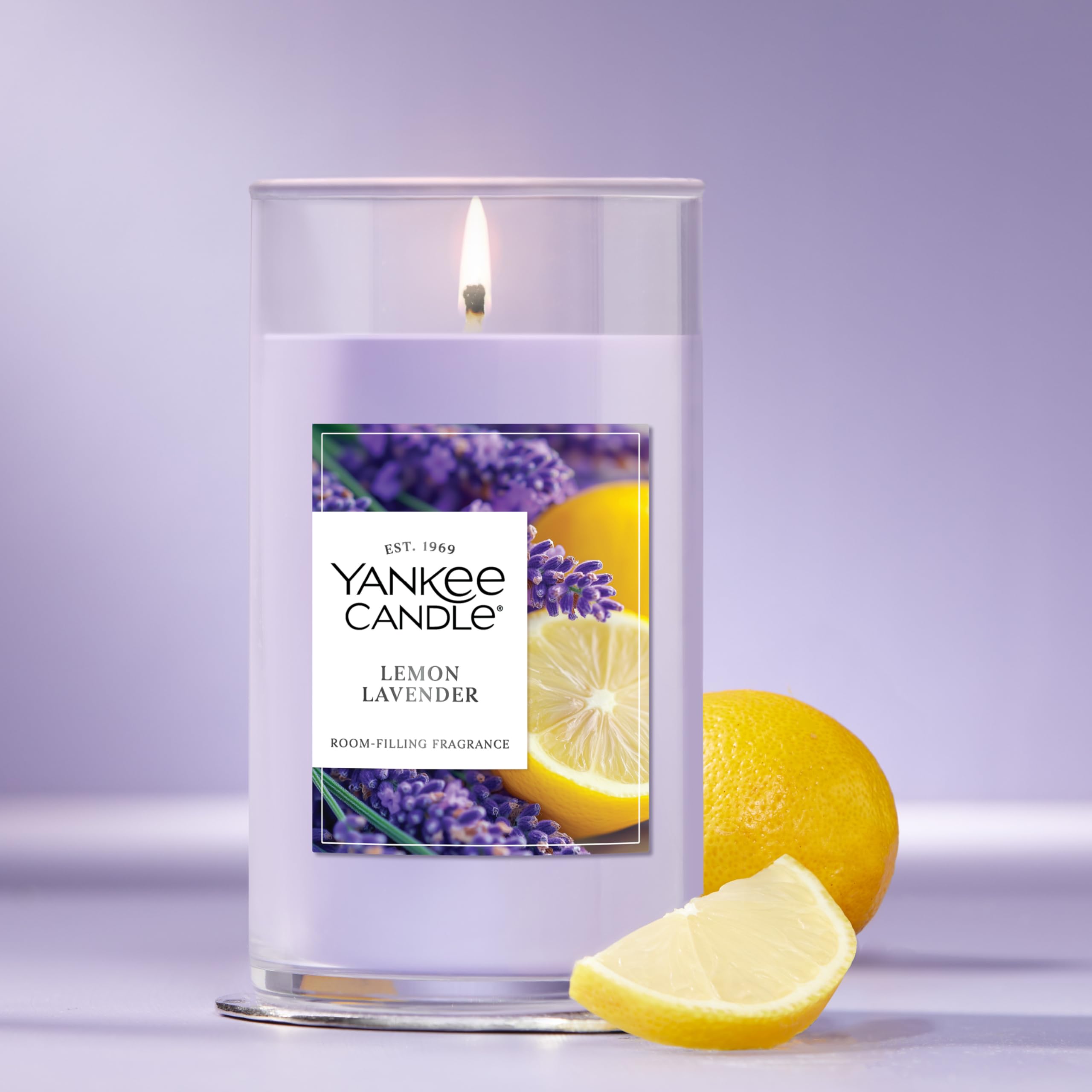 Amazon.com: Yankee Candle Medium Pillar Scented Candle with up to